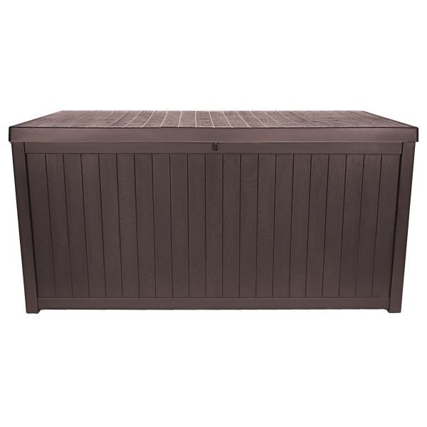 TM-SBW43H TOUGH MASTER 430L Storage Box Wooden style, coffee, hinges Innovative ReliableTools