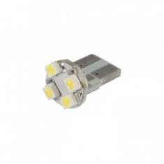 Set bec led T10 Alb / 12V foto