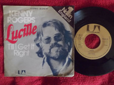 Kenny Rogers - Lucille 1976, Disc vinil single 7&amp;#039;&amp;#039; foto