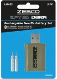 Set Baterii Reincarcabile ZEBCO After Dark LIR425 3.7V, Incarcator USB, 2buc/pac