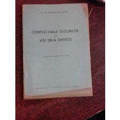 COMPLETAREA GOLURILOR CU VITE DE LA GHIVECE - GH. CONSTANTINESCU ISMAIL