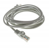 Cablu UTP, Lanberg 42250, cat.5e, mufat 2xRJ45, lungime 3m, AWG 26, 100 MHz, de legatura retea, ethernet, gri