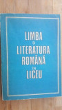 Limba si literatura romana in liceu- C.Barboi, Gh.Lazarescu, Limba Romana