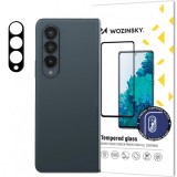 Folie de protectie Camera spate WZK pentru Samsung Galaxy Z Fold4 F936, Sticla Securizata, Neagra