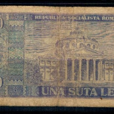 Romania 1966 - 100 lei, uzata