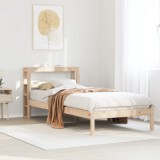 vidaXL Cadru de pat fără saltea, 75x190 cm, lemn masiv de pin 3305706