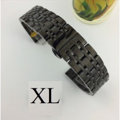 Bratara de ceas neagra din otel inoxidabil 20mm 22mm WZ3425