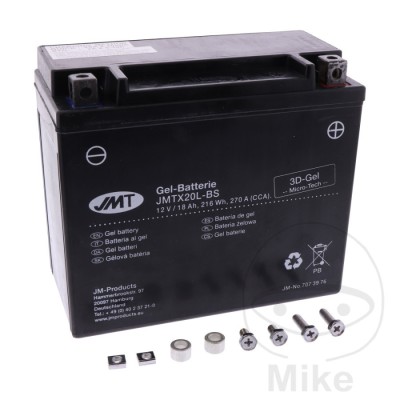 MBS Baterie moto cu gel 12V18AH / YTX20L-BS / JMT, Cod Produs: 7073976MA foto