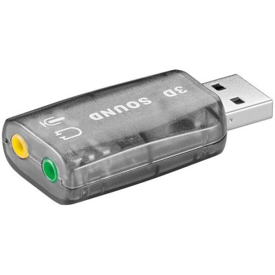 Placa de sunet Usb la 2x 3.5 mm stereo Goobay foto