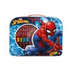 Set pentru desenat si colorat Spiderman, 35 piese