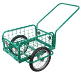 Carucior de transport Victor verde, cu roti pneumatice, max. 100 kg
