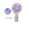 Mini ventilator portabil, Incarcare USB, 400 mAh, Roz/Mov