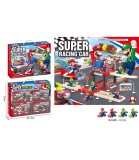 Parcare de Joaca Super Mario pe 2 Niveluri cu 2 Masinute, Plastic, 3 ani+