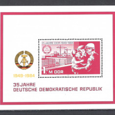 D.D.R.1984 35 ani Republica Democrata-Bl. SD.509