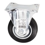 Roata fixa pentru carucior Detoolz 100x27 mm din cauciuc &ndash; G01