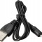Cablu USB A mufa - DC 2.5/0.7 mufa drept negru 0.8m 5-50&deg;C AKYGA AK-DC-02