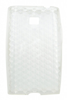 Husa silicon transparenta (tip fagure) pentru LG Optimus L3 E400 foto