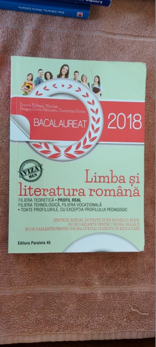 LIMBA SI LITERATURA ROMANA BACALAUREAT TEORETICA REAL VOCATIONALA STOICA NICOLAE