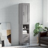 vidaXL Dulap &icirc;nalt, gri sonoma, 34,5x34x180 cm, lemn prelucrat