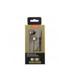 Casti Audio Maxell Metallix Aurii, Microfon, Cablu Plat, Jack 3.5mm