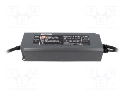Alimentator pulsatoriu MEAN WELL 200W 24VDC 8,3A IP67 pentru benzi LED foto