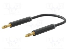Cablu de măsurare ST&Auml;UBLI 2m 60VDC 30VAC 19A neizolat negru