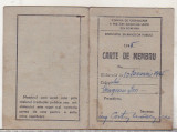 Bnk div Carnet de membru Sindicatul salariatilor publici 1945, Romania 1900 - 1950, Documente