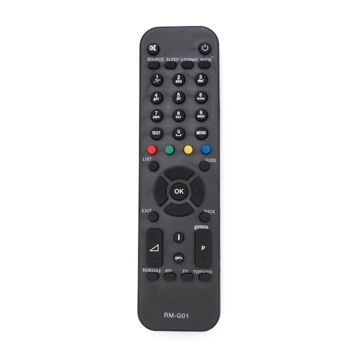 Telecomanda pentru decodor/satelit, Digi Humax, RM-G01, neagra