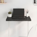 VidaXL Blat de masă maro 60x50x(2-4) cm, lemn masiv stejar tratat