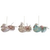 Set 6 ornamente brad Bird multicolor 15 cm x 7 cm, Inart
