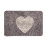 Cumpara ieftin Covoras baie textil gri bej 58x38x1 cm