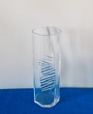 Vază cristal clar suflată manual - Decagon - design Gunnar Ander, Lindshammar