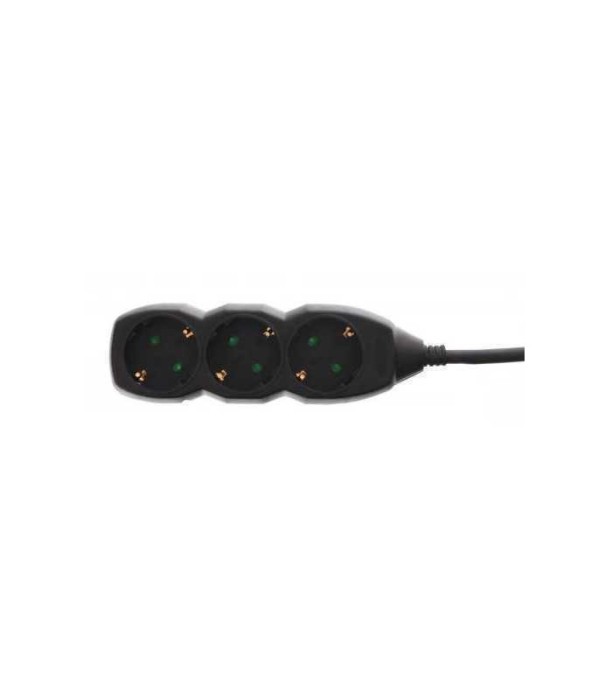 Prelungitor 3 prize 3m 3xG1.5mmp 3500W 16A negru Well