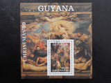 Guyana-Pictura Rubens-bloc stampilat