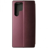 Husa tip carte cu stand Elegance visinie pentru Samsung Galaxy S22 Ultra 5G