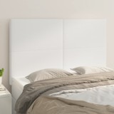 vidaXL Tăblii de pat, 4 buc, alb, 72x5x78/88 cm, piele ecologică