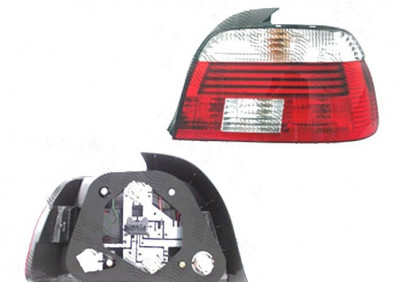 Stop spate lampa Bmw Seria 5 (E39), 09.2000-06.2004, spate, Dreapta, SEDAN, Tip= Hella; LED+P21W+PY21W; rosu-alb; fara suport bec; omologare: ECE, DE foto