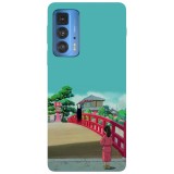 Husa compatibila cu Motorola G100 model Spirited Away Bridge, Silicon, TPU, Viceversa, Transparent, Carcasa