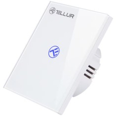 Intrerupator WiFi Tellur Smart, SS1N, 1 port, 1800W, 10A, Alb