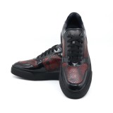 Sneakers barbati grena din piele SK18