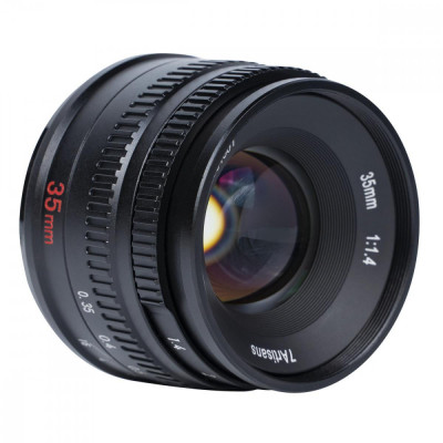 Obiectiv manual 7Artisans 35mm F1.4 Negru pentru Canon EOS-R Mount foto