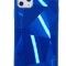 Husa telefon cu textura diamant Iphone 12 , 12 Pro , Albastru