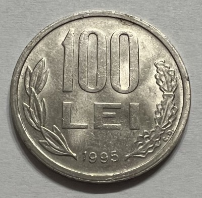 100 Lei 1995 Romania, UNC foto
