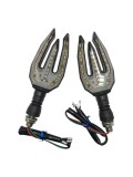 Set semnalizari Moto LED 12V - Lumina Galbena &ndash; (Fork Shape) LED KL039 (2PCS)