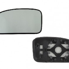Geam oglinda exterioara cu suport fixare Ford Focus (Daw/Dbw/Dnw/Dfw), 09.1998-11.2004, Stanga, geam convex; cromat; fixare rotunda, View Max