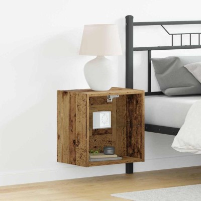 vidaXL Raft suspendat cu raft Maro 40 x 28.5 x 40 cm Lemn compozit foto