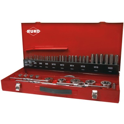 Set 54 piese de filetare HSS RUKO 245040 HardWork ToolsRange foto