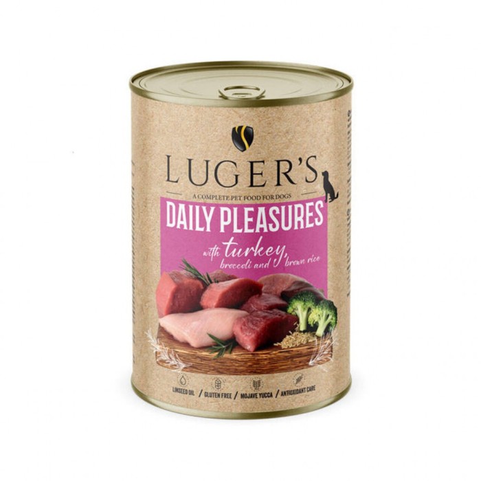 LUGER 039;S HRANA UMEDA CONSERVA CAINI CU CURCAN BROCCOLI 400G