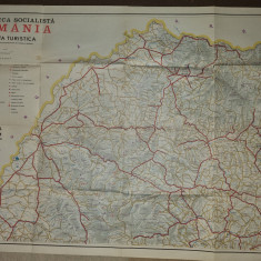 harta republica socialista romania - dimensiuni 89/63 cm - plansa 1