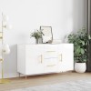 Gossi dulap, alb extralucios, 100x36x60 cm, lemn compozit